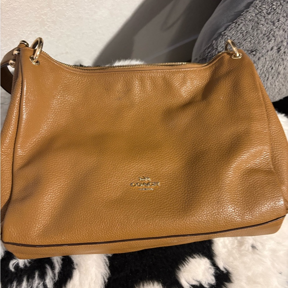 Coach Caramel Leather Hobo Bag shoulder bag